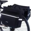 image:imageBV 26L Rear Bike Bag  Bike Saddle Bag with 4 Zippered Compartments amp Adjustable Hooks  WaterResistant Bike Bags for Bicycles with Reflective Trim Taillight Hanger amp Handle  Fits Most RacksBlack