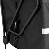 image:imageBV 26L Rear Bike Bag  Bike Saddle Bag with 4 Zippered Compartments amp Adjustable Hooks  WaterResistant Bike Bags for Bicycles with Reflective Trim Taillight Hanger amp Handle  Fits Most RacksBlack
