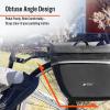 image:imageBV 26L Rear Bike Bag  Bike Saddle Bag with 4 Zippered Compartments amp Adjustable Hooks  WaterResistant Bike Bags for Bicycles with Reflective Trim Taillight Hanger amp Handle  Fits Most RacksBlack
