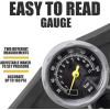 image:imageBV Bicycle Pump Durable Bike Floor Pump 1724 inch Smart Valve Head 160 psi Automatically Reversible Presta and SchraderBlack Full Size