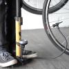 image:imageBV Bicycle Pump Durable Bike Floor Pump 1724 inch Smart Valve Head 160 psi Automatically Reversible Presta and SchraderHoney Yellow  Petite