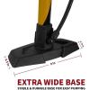 image:imageBV Bicycle Pump Durable Bike Floor Pump 1724 inch Smart Valve Head 160 psi Automatically Reversible Presta and SchraderHoney Yellow  Petite