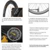 image:imageBV Bicycle Pump Durable Bike Floor Pump 1724 inch Smart Valve Head 160 psi Automatically Reversible Presta and SchraderHoney Yellow  Petite