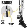 image:imageBV Bicycle Pump Durable Bike Floor Pump 1724 inch Smart Valve Head 160 psi Automatically Reversible Presta and SchraderRegular  Silver