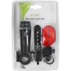 image:imageBV Bike Lights Super Bright with 5 LED Bike Headlight amp 3 LED Rear Bike Lights for Night Riding with QuickRelease Waterproof Bicycle Light Set Bike Accessories Bicycle Accessories FlashlightBattery Powered