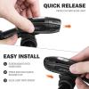 image:imageBV Bike Lights Super Bright with 5 LED Bike Headlight amp 3 LED Rear Bike Lights for Night Riding with QuickRelease Waterproof Bicycle Light Set Bike Accessories Bicycle Accessories FlashlightRechargeable  Pair