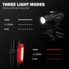 image:imageBV Bike Lights Super Bright with 5 LED Bike Headlight amp 3 LED Rear Bike Lights for Night Riding with QuickRelease Waterproof Bicycle Light Set Bike Accessories Bicycle Accessories FlashlightRechargeable  Pair