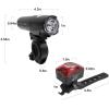 image:imageBV Bike Lights Super Bright with 5 LED Bike Headlight amp 3 LED Rear Bike Lights for Night Riding with QuickRelease Waterproof Bicycle Light Set Bike Accessories Bicycle Accessories FlashlightRechargeable  1000 Lumens