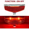 image:imageBV Bike Lights for Night Riding LED Bike Tail Light  Bicycle Light BatteryPoweredRechargeable  Rear Bike Light Weather Resistant  Visible Up to 1500ft Bicycle Tail Light LED Bike LightRear Carrier Mount  A  Single