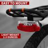 image:imageBV Bike Lights for Night Riding LED Bike Tail Light  Bicycle Light BatteryPoweredRechargeable  Rear Bike Light Weather Resistant  Visible Up to 1500ft Bicycle Tail Light LED Bike LightRear Carrier Mount  B  Single