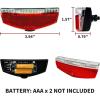 image:imageBV Bike Lights for Night Riding LED Bike Tail Light  Bicycle Light BatteryPoweredRechargeable  Rear Bike Light Weather Resistant  Visible Up to 1500ft Bicycle Tail Light LED Bike LightRear Carrier Mount  A  Single
