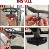 image:imageBV Bike Lights for Night Riding LED Bike Tail Light  Bicycle Light BatteryPoweredRechargeable  Rear Bike Light Weather Resistant  Visible Up to 1500ft Bicycle Tail Light LED Bike LightRear Carrier Mount  A  Single