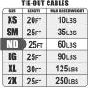 image:imageBV Dog Tie Out Cable 25 Feet  Heavy Duty Dog Lead Up to 250 Pounds  Reflective amp RustFree with Quick Release Swivel Clips amp 360 Rotating Clasp  TangleFree Dogs Runner for Yard Grey Single60lbs 25ft Blue