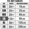 image:imageBV Dog Tie Out Cable 25 Feet  Heavy Duty Dog Lead Up to 250 Pounds  Reflective amp RustFree with Quick Release Swivel Clips amp 360 Rotating Clasp  TangleFree Dogs Runner for Yard Grey Single90lbs 25ft Silver