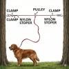 image:imageBV Dog Tie Out Cable 25 Feet  Heavy Duty Dog Lead Up to 250 Pounds  Reflective amp RustFree with Quick Release Swivel Clips amp 360 Rotating Clasp  TangleFree Dogs Runner for Yard Grey Single125lbs 60ft Trolley
