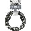 image:imageBV Dog Tie Out Cable 25 Feet  Heavy Duty Dog Lead Up to 250 Pounds  Reflective amp RustFree with Quick Release Swivel Clips amp 360 Rotating Clasp  TangleFree Dogs Runner for Yard Grey Single250lbs 25ft Grey