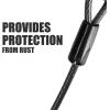 image:imageBV Dog Tie Out Cable 25 Feet  Heavy Duty Dog Lead Up to 250 Pounds  Reflective amp RustFree with Quick Release Swivel Clips amp 360 Rotating Clasp  TangleFree Dogs Runner for Yard Grey Single250lbs 25ft Grey