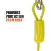 image:imageBV Dog Tie Out Cable 25 Feet  Heavy Duty Dog Lead Up to 250 Pounds  Reflective amp RustFree with Quick Release Swivel Clips amp 360 Rotating Clasp  TangleFree Dogs Runner for Yard Grey Single35lbs 25ft Yellow