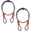 image:imageBV HeavyDuty 15FT Security Cable with Loops  10mm 38 Inch CutResistant Braided Steel Cable  Versatile amp Weatherproof  Security Chain for Padlock Chain Lock Wire LockPair