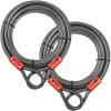 image:imageBV HeavyDuty 15FT Security Cable with Loops  10mm 38 Inch CutResistant Braided Steel Cable  Versatile amp Weatherproof  Security Chain for Padlock Chain Lock Wire LockPair