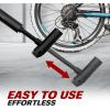 image:imageBV Mini Bike Pump Portable Frame Pump Shock Pump for Bike Shock Air Ball Pump Inflator with Ball Pump Needles Mini Pump Fits Presta amp Schrader Smart ValveMini Pump with Gauge