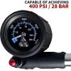 image:imageBV Mini Bike Pump Portable Frame Pump Shock Pump for Bike Shock Air Ball Pump Inflator with Ball Pump Needles Mini Pump Fits Presta amp Schrader Smart ValveShock Pump400 PSI