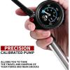 image:imageBV Mini Bike Pump Portable Frame Pump Shock Pump for Bike Shock Air Ball Pump Inflator with Ball Pump Needles Mini Pump Fits Presta amp Schrader Smart ValveShock Pump400 PSI