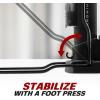 image:imageBV Portable Composite Foot Bike Pump with Gauge and 100 PSI Pressure  Schrader and Presta Compatible Bicycle Pump with Ergonomic Pedal for Easy Use  Ideal as Bike Tire Pump and for Other Inflatables
