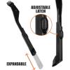 image:imageBV Rear Bike Stand for 2429  Adjustable Bikes Kickstand for Adult Bike with NonSlip Foot amp SpringLoaded Latch for Stable AnyAngle Stance  Bicycle Stand for Mountain City amp Hybrid BikesBlack