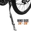 image:imageBV Rear Bike Stand for 2429  Adjustable Bikes Kickstand for Adult Bike with NonSlip Foot amp SpringLoaded Latch for Stable AnyAngle Stance  Bicycle Stand for Mountain City amp Hybrid BikesBlack