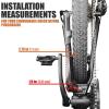 image:imageBV Rear Bike Stand for 2429  Adjustable Bikes Kickstand for Adult Bike with NonSlip Foot amp SpringLoaded Latch for Stable AnyAngle Stance  Bicycle Stand for Mountain City amp Hybrid BikesBlack