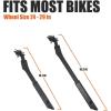 image:imageBV Rear Bike Stand for 2429  Adjustable Bikes Kickstand for Adult Bike with NonSlip Foot amp SpringLoaded Latch for Stable AnyAngle Stance  Bicycle Stand for Mountain City amp Hybrid BikesBlack