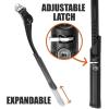 image:imageBV Rear Bike Stand for 2429  Adjustable Bikes Kickstand for Adult Bike with NonSlip Foot amp SpringLoaded Latch for Stable AnyAngle Stance  Bicycle Stand for Mountain City amp Hybrid BikesBlack
