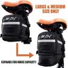 image:imageBV StrapOn Bike Bag with Reflective Material  Saddle Bag with Seperate Divider for Small Items for All Your Essentials  Bike Pouch with Taillight Hanger for Maximum SafetyMedium
