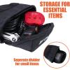 image:imageBV StrapOn Bike Bag with Reflective Material  Saddle Bag with Seperate Divider for Small Items for All Your Essentials  Bike Pouch with Taillight Hanger for Maximum SafetyMedium