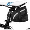 image:imageBV StrapOn Bike Bag with Reflective Material  Saddle Bag with Seperate Divider for Small Items for All Your Essentials  Bike Pouch with Taillight Hanger for Maximum SafetySmall