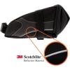 image:imageBV StrapOn Bike Bag with Reflective Material  Saddle Bag with Seperate Divider for Small Items for All Your Essentials  Bike Pouch with Taillight Hanger for Maximum SafetyMedium