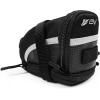 image:imageBV StrapOn Bike Bag with Reflective Material  Saddle Bag with Seperate Divider for Small Items for All Your Essentials  Bike Pouch with Taillight Hanger for Maximum SafetyLarge