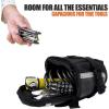 image:imageBV StrapOn Bike Bag with Reflective Material  Saddle Bag with Seperate Divider for Small Items for All Your Essentials  Bike Pouch with Taillight Hanger for Maximum SafetyLarge