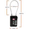image:imageTSA Accepted Luggage Travel Lock SetYourOwn Combination Lock for School Gym Locker Luggage Suitcase Baggage Locks Filing Cabinets Toolbox Case Black 6 Pack