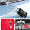 image:imageTSA Accepted Luggage Travel Lock SetYourOwn Combination Lock for School Gym Locker Luggage Suitcase Baggage Locks Filing Cabinets Toolbox Case Black 6 Pack