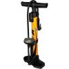 image:imageBV Bicycle Pump Durable Bike Floor Pump 1724 inch Smart Valve Head 160 psi Automatically Reversible Presta and SchraderHoney Yellow  Petite