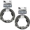 image:imageBV Dog Tie Out Cable 25 Feet  Heavy Duty Dog Lead Up to 250 Pounds  Reflective amp RustFree with Quick Release Swivel Clips amp 360 Rotating Clasp  TangleFree Dogs Runner for Yard Grey Single250lbs 25ft Grey