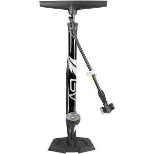 image:imageBV Bicycle Pump Durable Bike Floor Pump 1724 inch Smart Valve Head 160 psi Automatically Reversible Presta and SchraderBlack Full Size