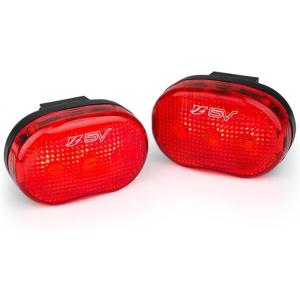 image:imageBV Bike Lights for Night Riding LED Bike Tail Light  Bicycle Light BatteryPoweredRechargeable  Rear Bike Light Weather Resistant  Visible Up to 1500ft Bicycle Tail Light LED Bike LightStrap Mount  Pair