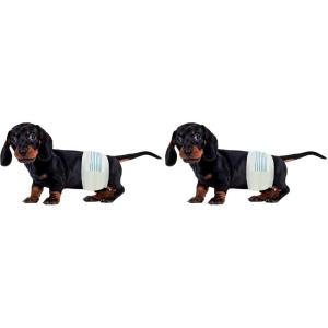 image:imageBV Dog Diapers Male Small Waist 1219in Super Absorbent  Disposable  Doggie Diapers with Wetness Indicator  Adjustable Male Dog Wraps  Ideal for IncontinenceTraining 50 Count Pack of 2Small Pack of 2
