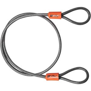 image:imageBV HeavyDuty 15FT Security Cable with Loops  10mm 38 Inch CutResistant Braided Steel Cable  Versatile amp Weatherproof  Security Chain for Padlock Chain Lock Wire LockSingle
