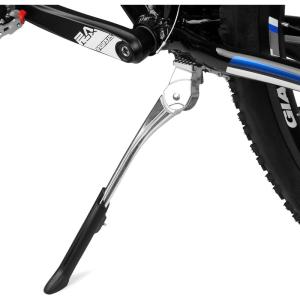 image:imageBV Rear Bike Stand for 2429  Adjustable Bikes Kickstand for Adult Bike with NonSlip Foot amp SpringLoaded Latch for Stable AnyAngle Stance  Bicycle Stand for Mountain City amp Hybrid BikesSilver