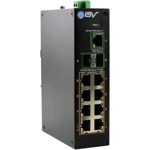 image:imageBVTech 8Port Industrial PoE Switch POESW802DIN  2X 90W BT Gigabit Uplink amp SFP  PoE Watchdog amp 250m Long Distance  Unmanaged DINRail Power Over Ethernet for IP Cameras amp APsPOESW803GDIN