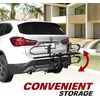 image:imageBV Bike Hitch Mount Rack Carrier for Car Truck SUV  Tray Style Smart Tilting Design StandardFat Tire 2 BikeStandard  Fat Tire 2 Bikes